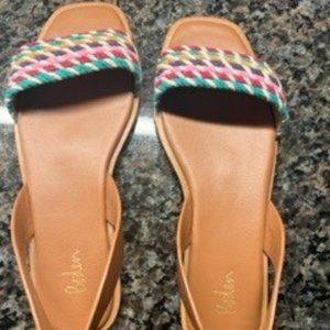 Boden brightly woven women's sandal